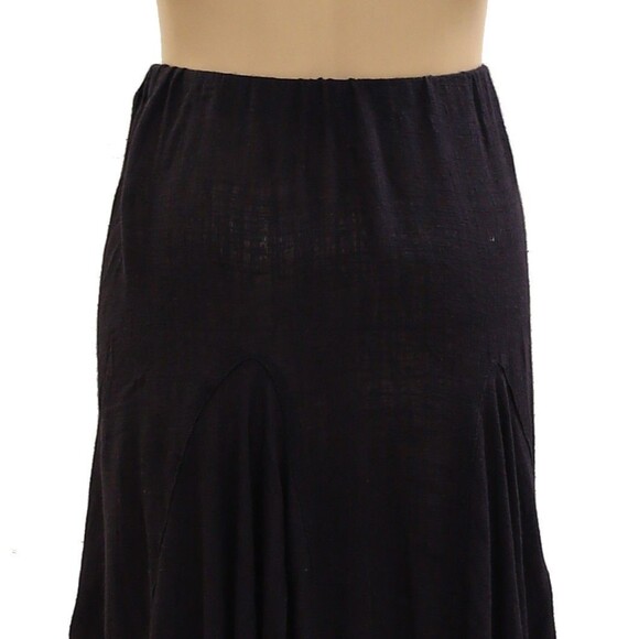 Free People Madras That Solid Linen Maxi Skirt A Line Godet Mid Rise XS 284925 - Picture 8 of 8